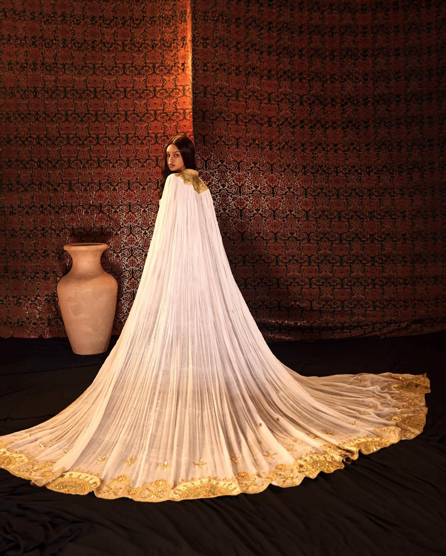 Modern Habesha Dresses – Menen Fabric Traditional Dress - Image 3