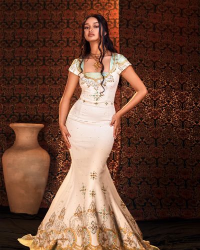 Modern Habesha Dresses – Menen Fabric Traditional Dress
