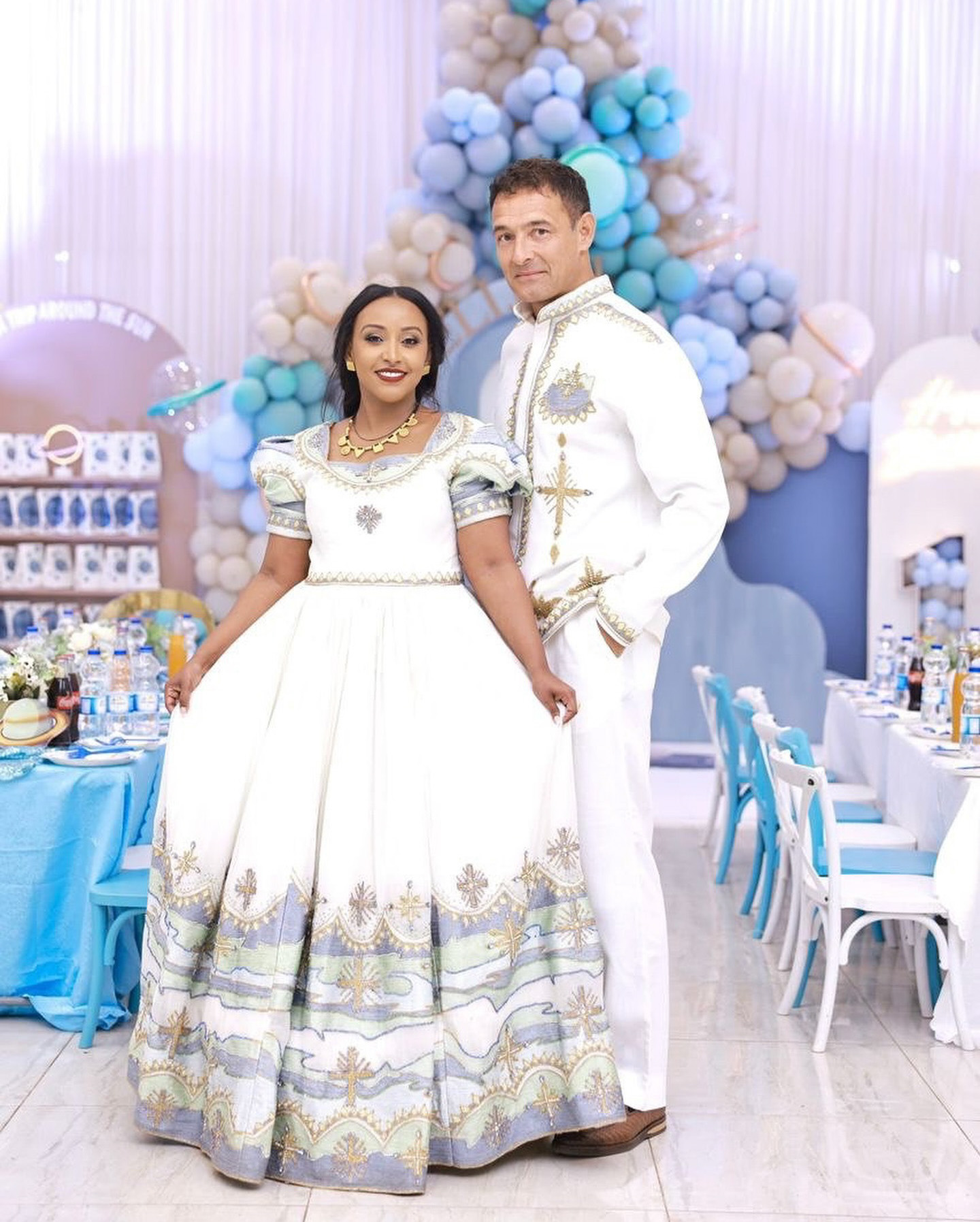 Family Habesha Outfit – Matching Cultural Clothing Set - Image 3