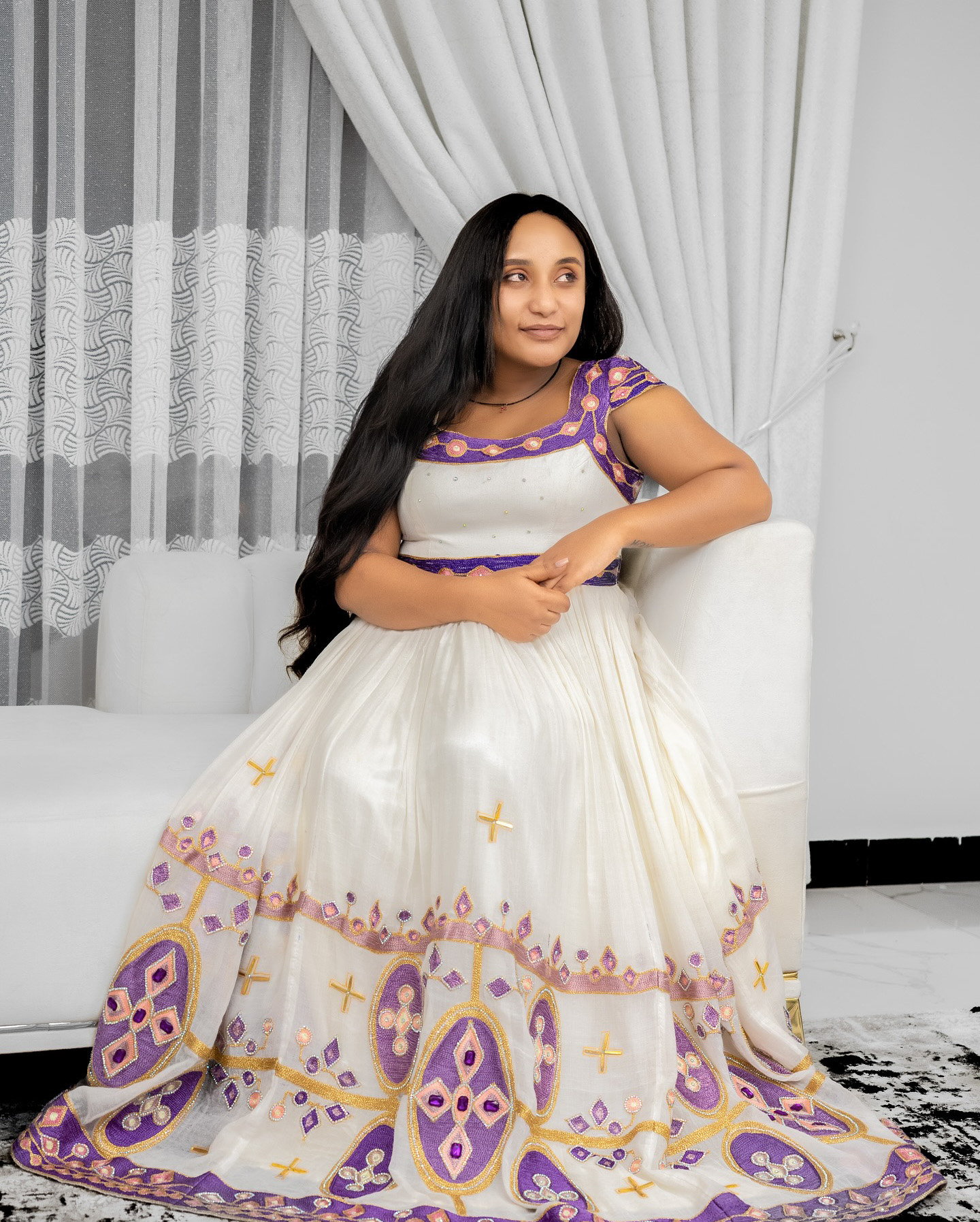 Traditional Ethiopian Family Habesha Outfit - Image 2