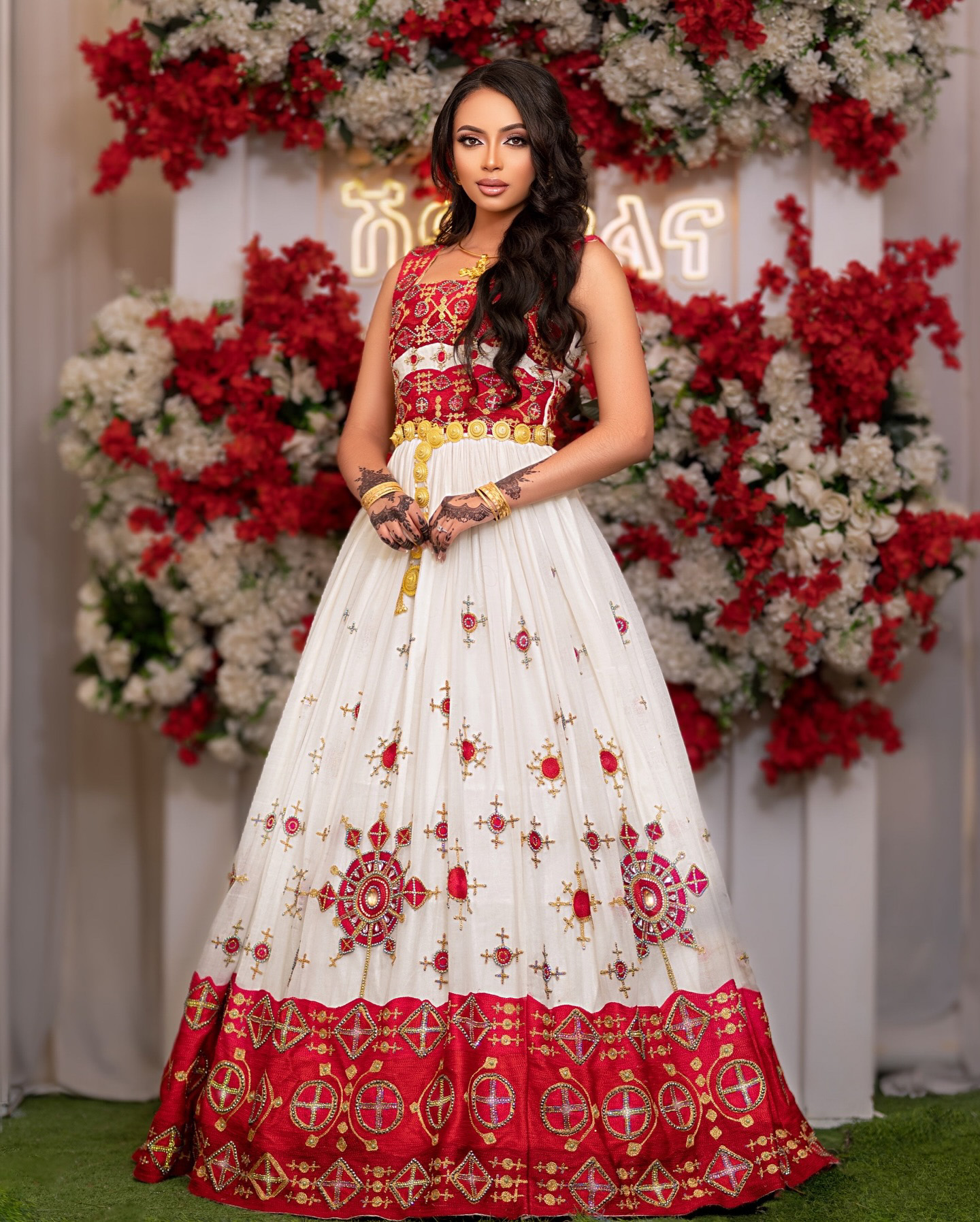 Ruby Queen - Red Habesha dress